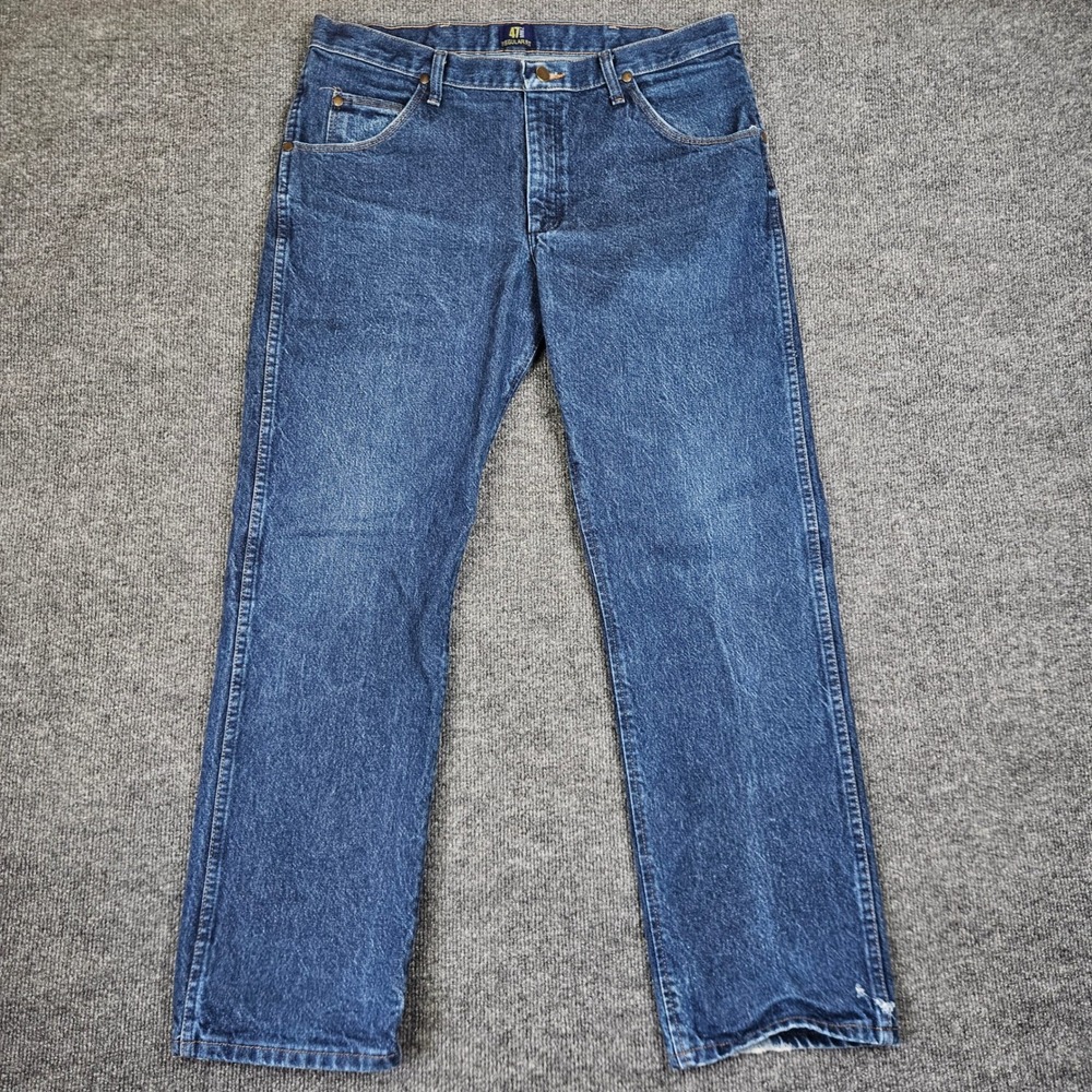 Wrangler Cowboy Cut 47MWZ Regular Fit Jeans Men's 35x32(30) Denim Dark Wash